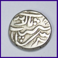 Mewar State One Rupee Chitor Mint Alamgir II Silver Coin
