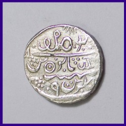 Bikanir State One Rupee Silver Coin - Mughal Issue