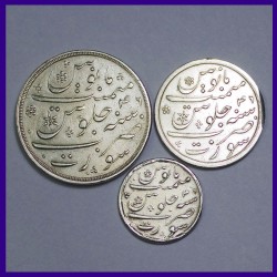 Set of 3 Bombay Presidency Surat Mint Silver Coins