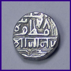 Nawanagar State One Kori Jamji Silver Coin