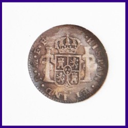 Mexico Certified 1/2 Real 1779 Silver Coin