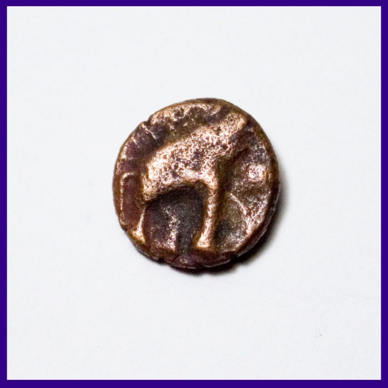 Satavahana Dynasty Copper Coin Ancient India Coinage