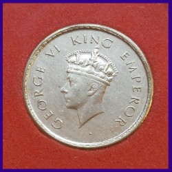 1938 Certified Half (1/2) Rupee George VI King Silver Coin British India