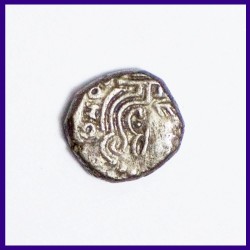 Kumaragupta I Silver Drachma Ancient India Coin